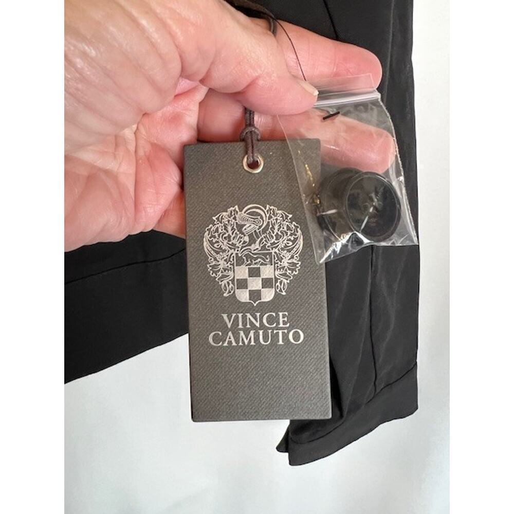 Vince Camuto Button Front Cropped Jacket Women's Black M MSRP $139 - Picture 7 of 9